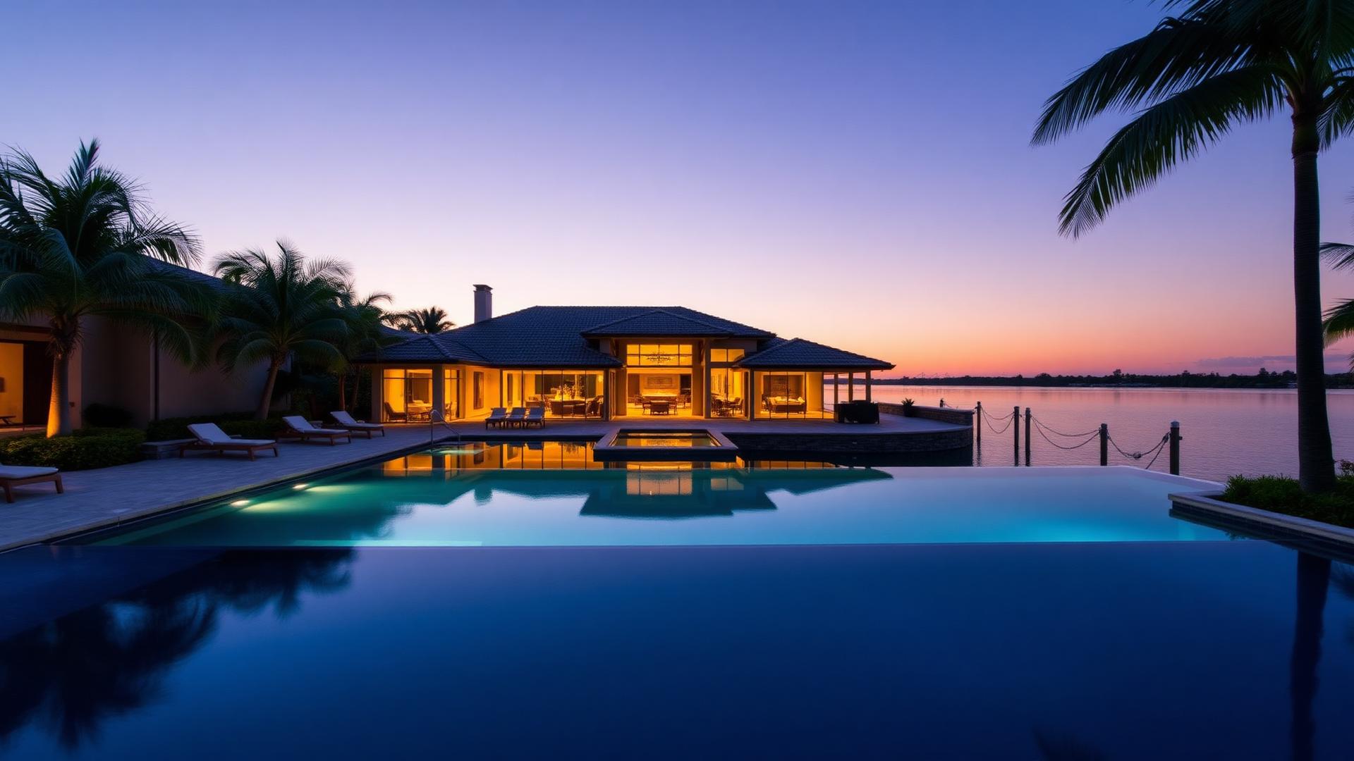 Golf community home with pool in the Fort Myers, Florida area